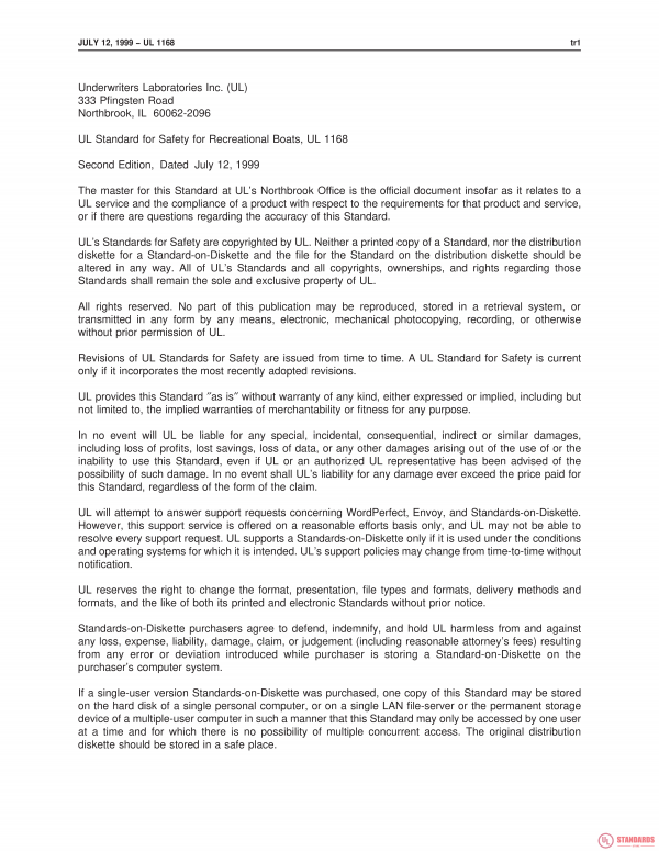 UL 1168 PDF